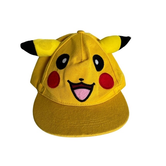 Pikachu Pokemon‎ yellow men's snap back hat - Picture 1 of 6
